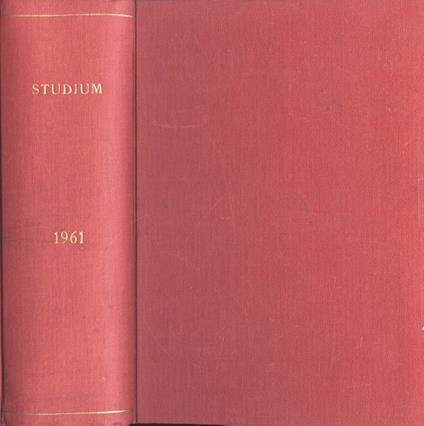 Studium Anno 1961 - copertina