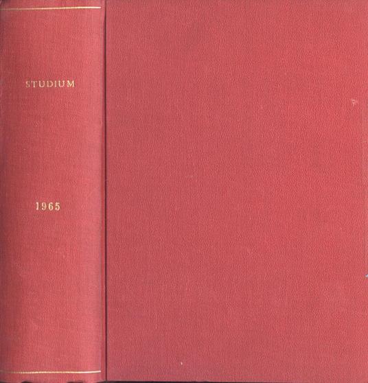 Studium Anno 1965 - copertina