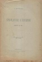 Spigolature d'archivio (secoli XI-XIV)