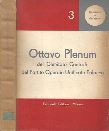 Ottavo Plenum del Comitato Centrale del Partito Operaio Unificato Polacco - copertina