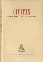 Civitas Anno VI n. 1 - 2. Rivista mensile di studi politici