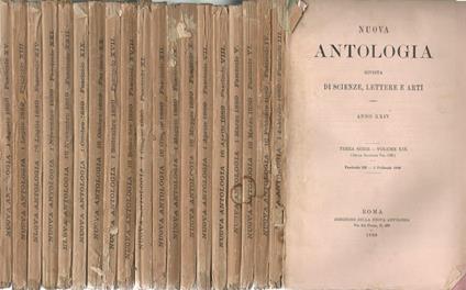 Nuova antologia 1889. Rivista di lettere scienze ed arti - copertina