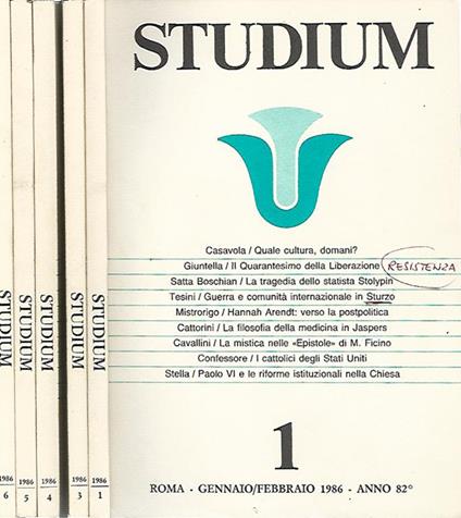 Studium - copertina