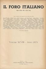 Il Foro Italiano Volume XCVIII-Anno 1975. Raccolta generale di giurisprudenza