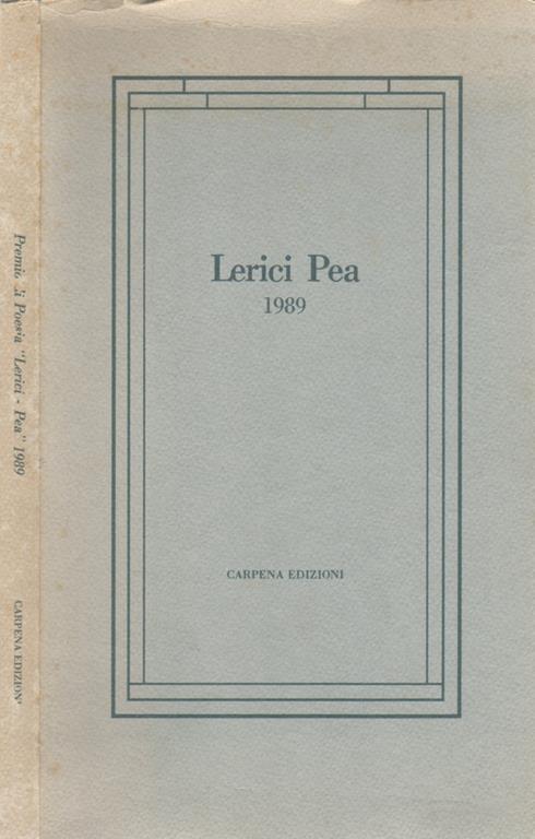 Lerici Pea. 1989 - copertina