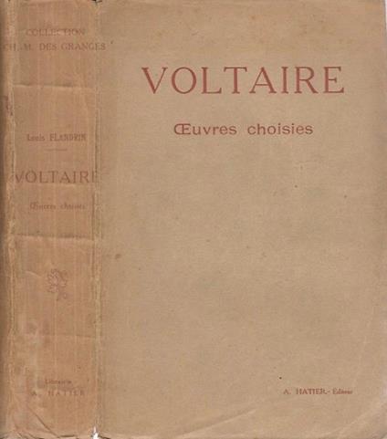 Voltaire Oeuvres Choisies - Louis Flandrin - copertina