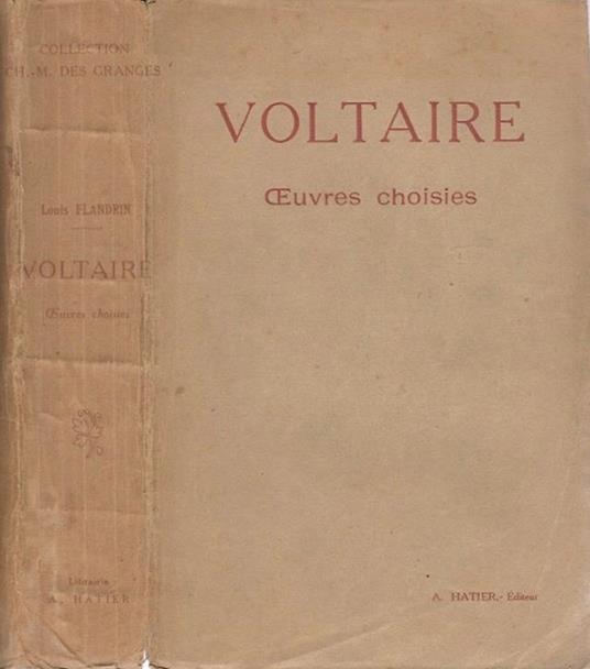 Voltaire Oeuvres Choisies - Louis Flandrin - copertina