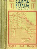 Carta d'Italia alla scala 1:500.000. N.1, 2, 3, 4, 5, 6 e 7