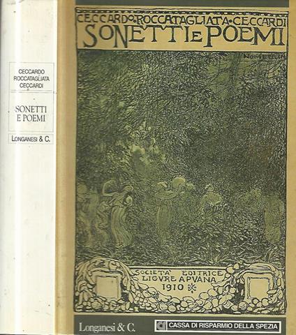 Sonetti e poemi - Ceccardo Roccatagliata Ceccardi - copertina