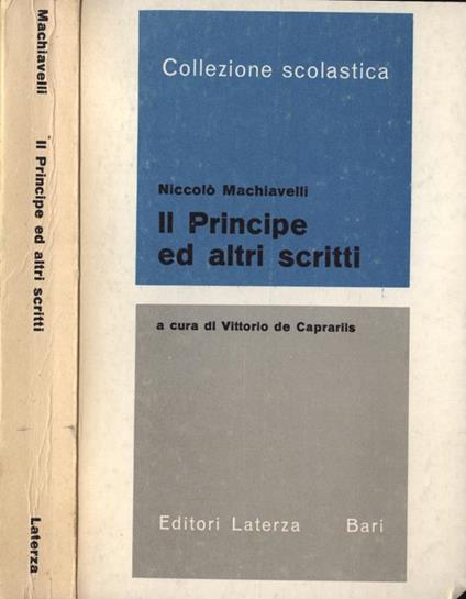 Il Principe ed altri scritti - Niccolò Machiavelli - copertina