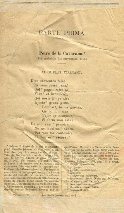 Antologia della poesia italiana - Ottaviano Targioni Tozzetti - copertina