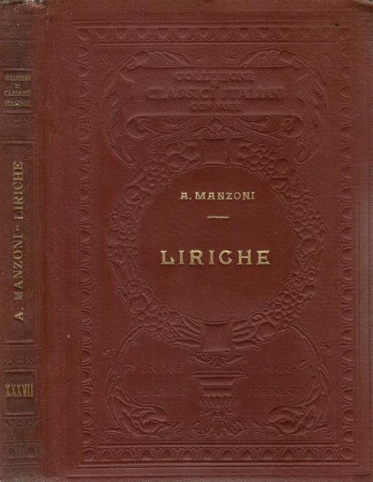 Liriche - Alessandro Manzoni - copertina