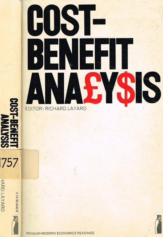 Cost-benefit analysis - Richard Layard - copertina