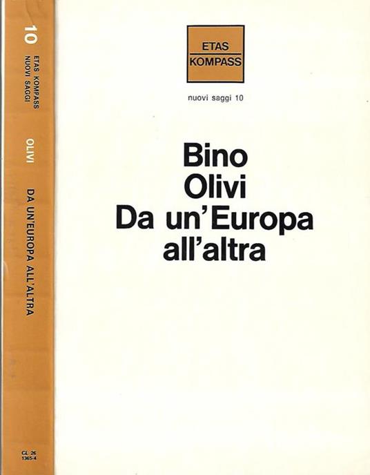 Da un’Europa all’altra - Bino Olivi - copertina