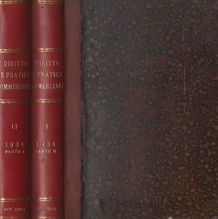 Diritto e Pratica Commerciale Anno 1934 - copertina