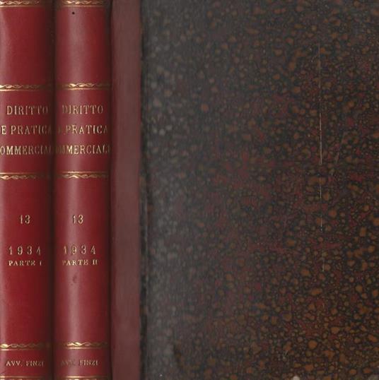 Diritto e Pratica Commerciale Anno 1934 - copertina