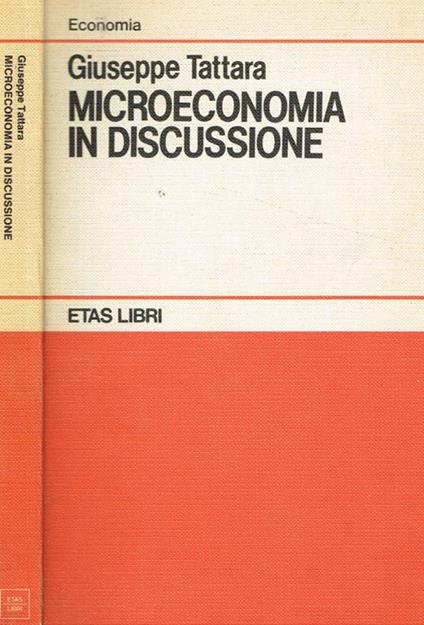 Microeconomia in discussione - Giuseppe Tattara - copertina