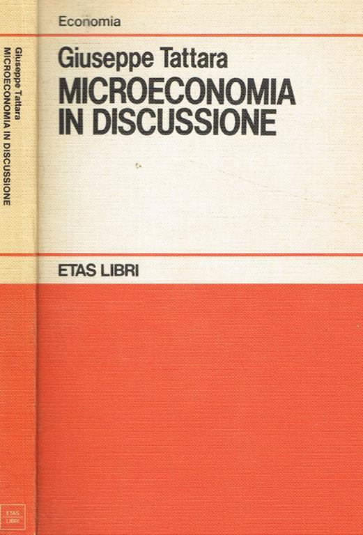 Microeconomia in discussione - Giuseppe Tattara - copertina