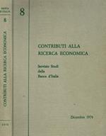 Contributi alla ricerca economica. Servizio studi della Banca d'Italia
