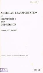 American transportation in prosperity and depression