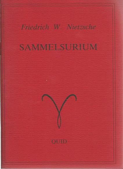 Sammelsurium - Friedrich Nietzsche - copertina