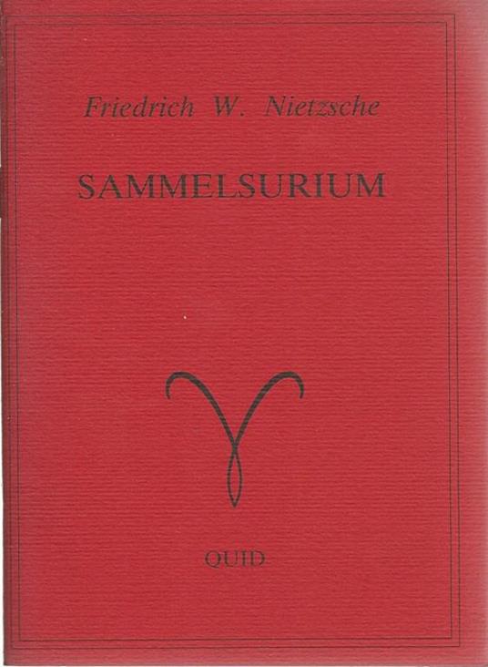 Sammelsurium - Friedrich Nietzsche - copertina