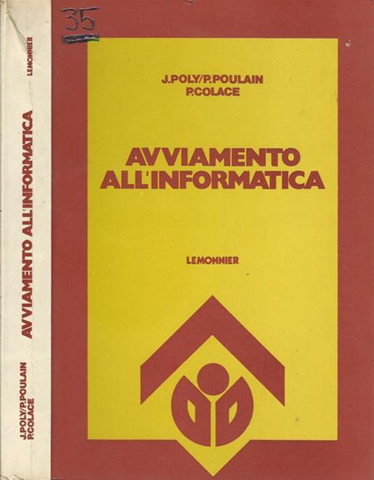 Avviamento all'informatica - J. Poly - copertina