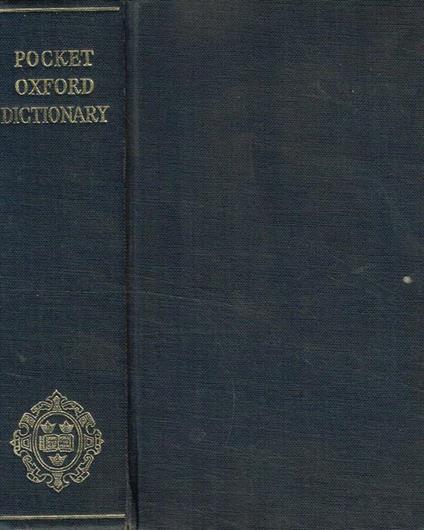 The pocket Oxford dictionary of current english - F. F.G.Fowler & H.W.Fowler - copertina