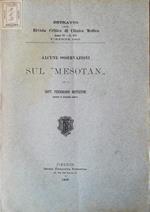 Alcune osservazioni sul 