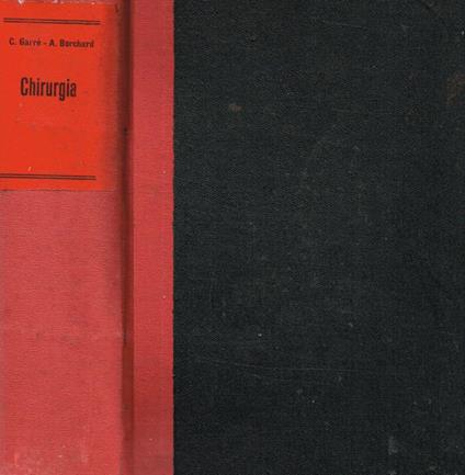 Manuale di chirurgia - C. Garrè - copertina