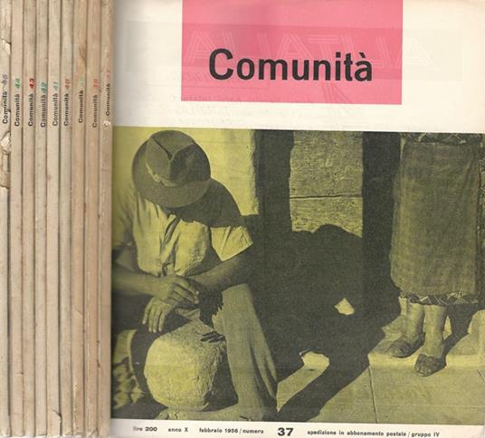 Comunità 1956 - Renzo Zorzi - copertina