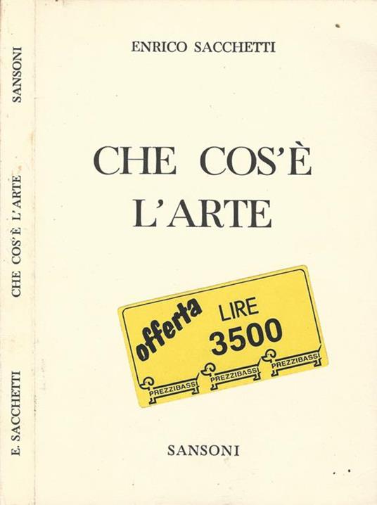 Che cos'è l'arte - Enrico Sacchetti - copertina