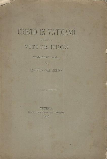 Cristo in Vaticano - Victor Hugo - copertina