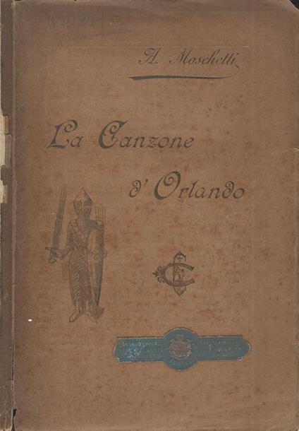 La canzone d'Orlando - A. Moschetti - copertina