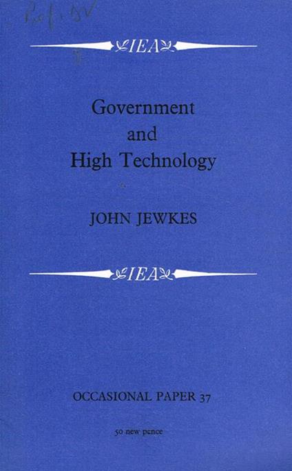 Government and High Technology - John Jewkes - copertina