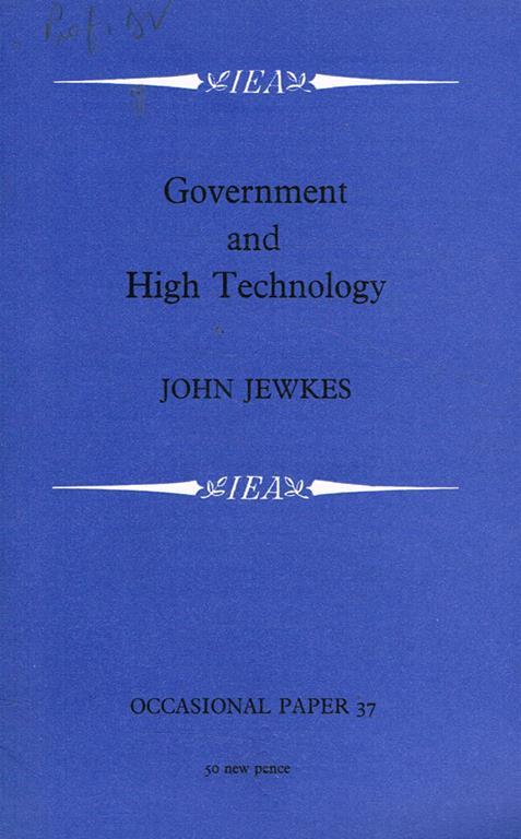 Government and High Technology - John Jewkes - copertina