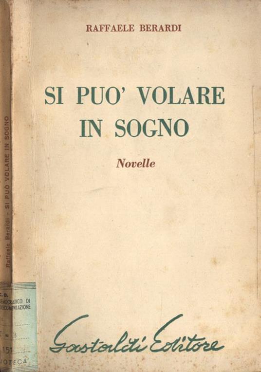 Si può volare in sogno. Novelle - Raffaele Berardi - copertina