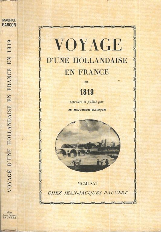 Voyage d'une Hollandaise en France en 1819 - copertina
