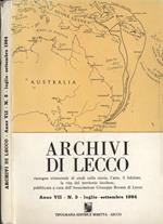 Archivi di Lecco Anno VII n. 3