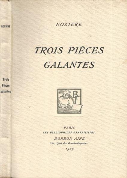 Trois Pièces Galantes - copertina