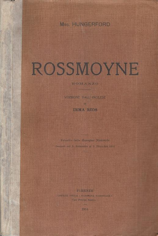 Rossmoyne - copertina