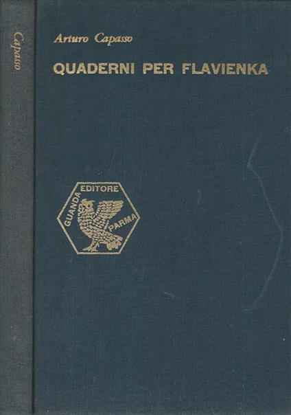 Quaderni per Flavienka - Arturo Capasso - copertina
