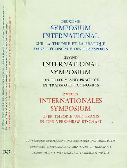 Deuxieme symposium international sur la theorie et la pratique dans l'economie des transports - copertina