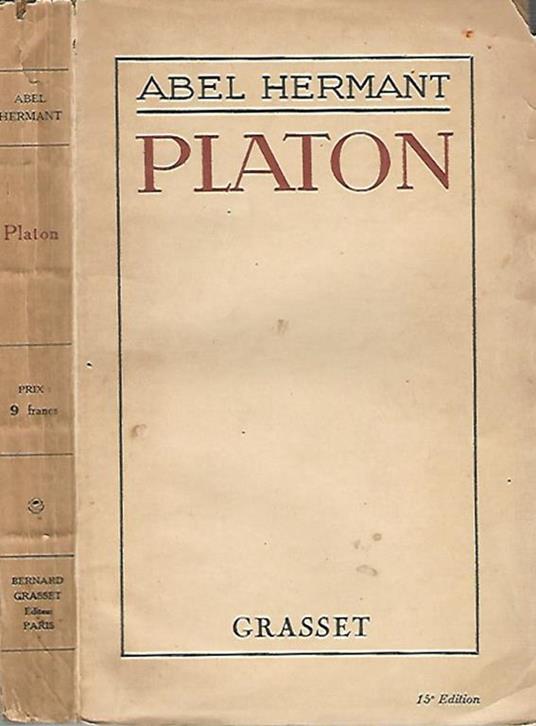 Platon - Abel Hermant - copertina