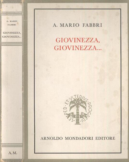 Giovinezza, giovinezza… - Mario Fabbri - copertina