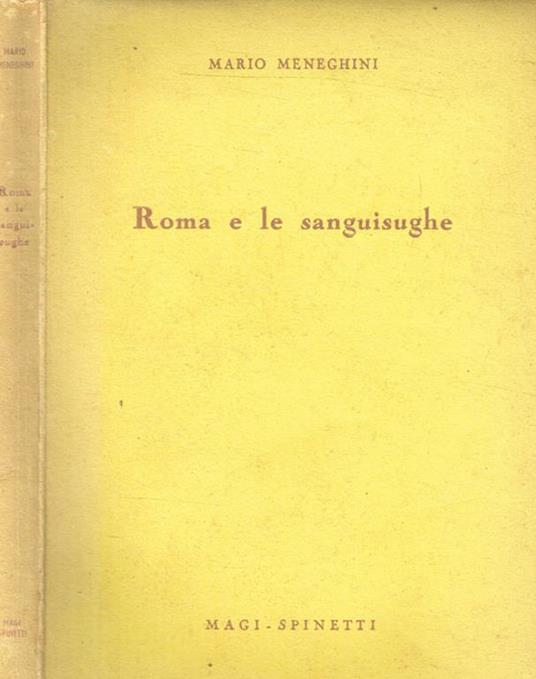 Roma e le sanguisughe - Mario Meneghini - copertina