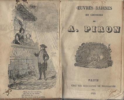 Oeuvres Badines - A. Piron - copertina