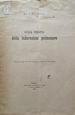 Sulla terapia della tubercolosi polmonare