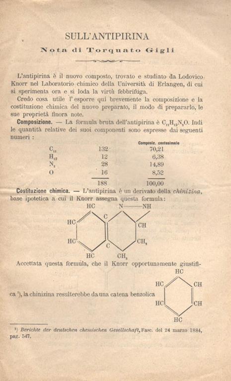 Sull'antipirina - Torquato Gigli - copertina