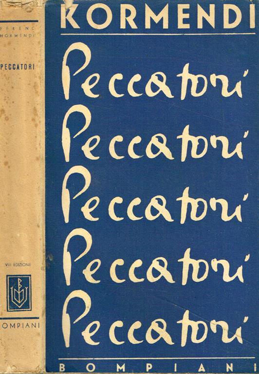Peccatori - Ferenc Kormendi - copertina